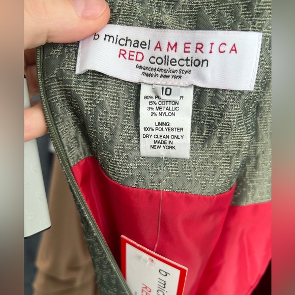 NWT Green B Michael Size 10 Dress - Picture 8 of 11